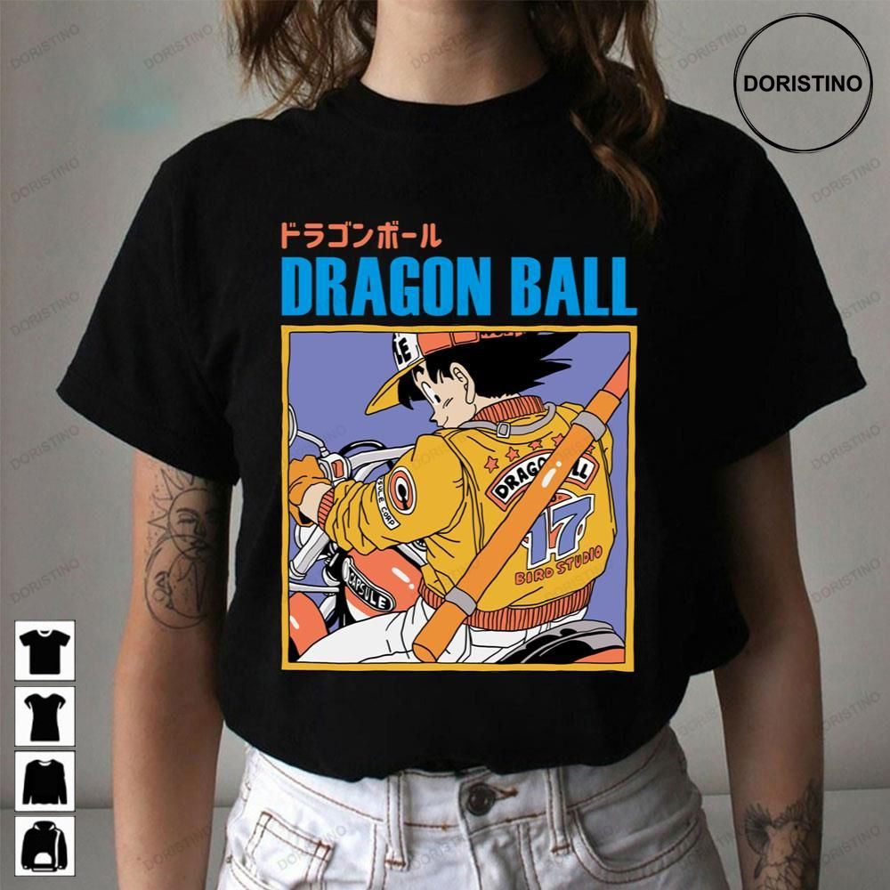 Goku Riding A Motocycle Dragon Ball Trending Style